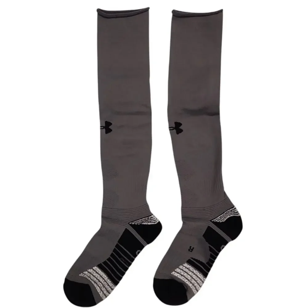 Under Armour Soccer Performance Over The Calf Socks, Graphite, M 7-8.5, NWT